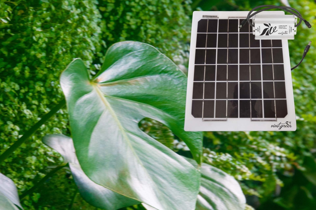 Solar Panel für automatische Pflanzenbewässerung
