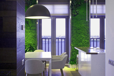 Pflanzen - Welche soll ich für meine Pflanzenwand kaufen? Alles rund um vertikale Begrünung svoya-studio-greenwall-Wohnzimmer