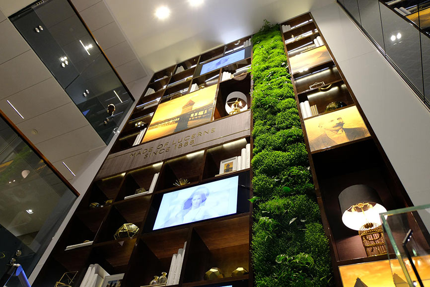 Vivit an der Baselworld Alles rund um vertikale Begrünung Basel World Pflanzenwand CFB greenwall