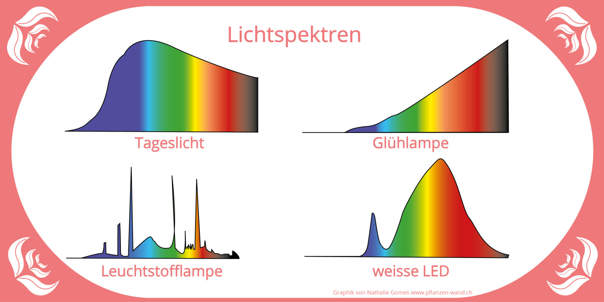 Finde das richtige Licht für deine Pflanzen Alles rund um vertikale Begrünung Lichtspektrum für optimale Beleuchtung von Pflanzen